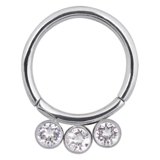 Steel Basicline® Jewelled Scharnier Segmentring