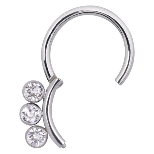 Steel Basicline® Jewelled Scharnier Segmentring