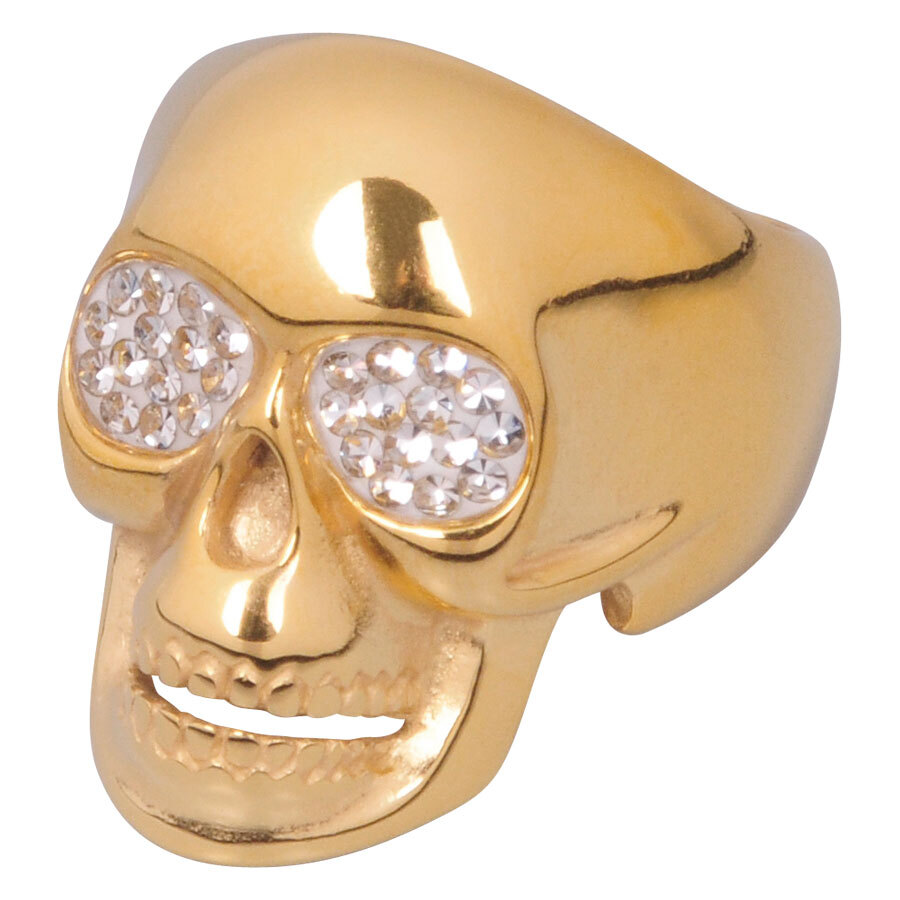 Steel Zirconline® - Skull with Crystal Eyes