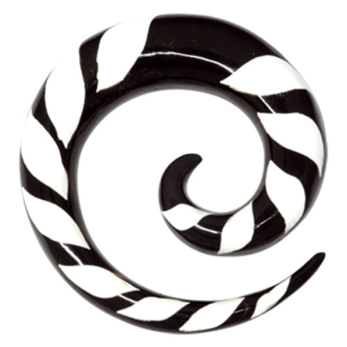 Buffalo Horn White Zebra Sprial