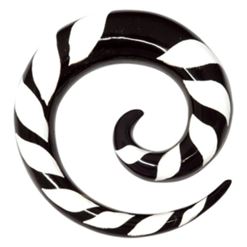 Buffalo Horn White Zebra Sprial