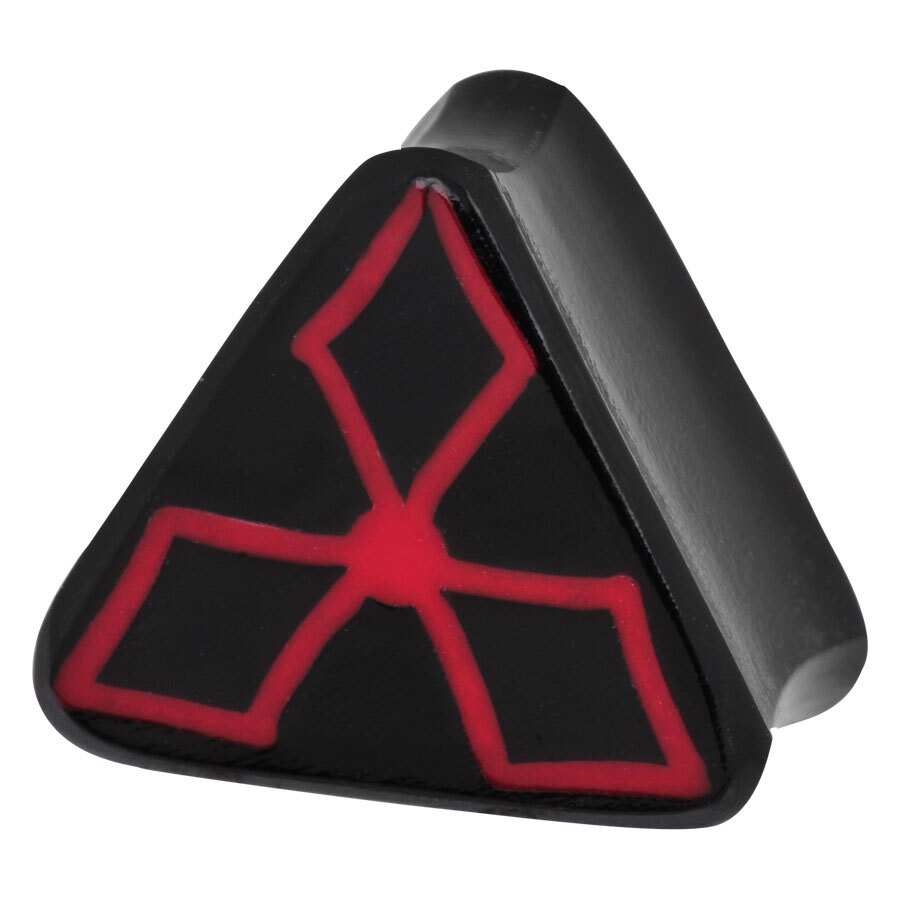 Triangle Design Buffalo Horn Plug Triangle Design Buffalo Horn Plug