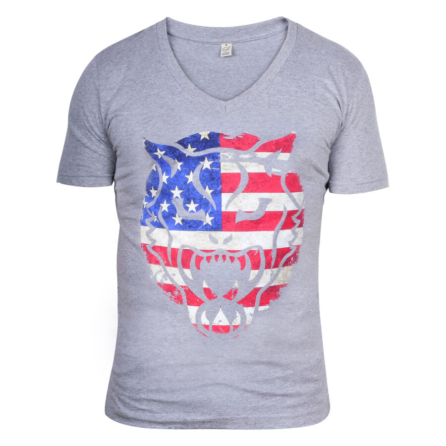 Wildcat® Highline® Vintage V-Shirt "USA Print"