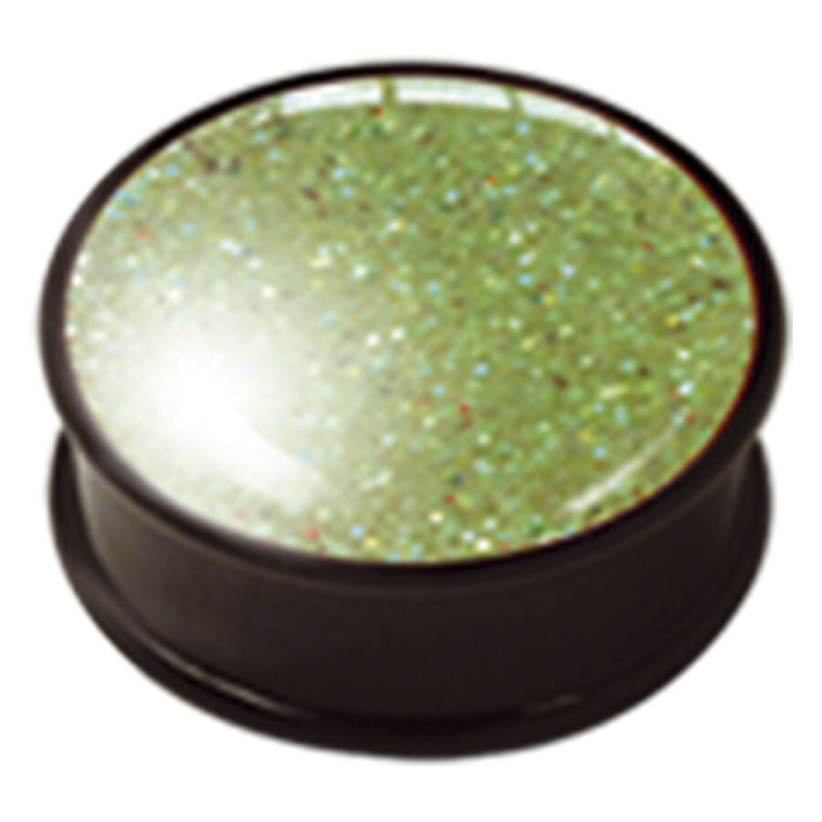 PMMA Ikon Earplug 127 Light Green Glitter