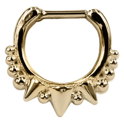 Steel Zirconline® - Spiked Septum Gold