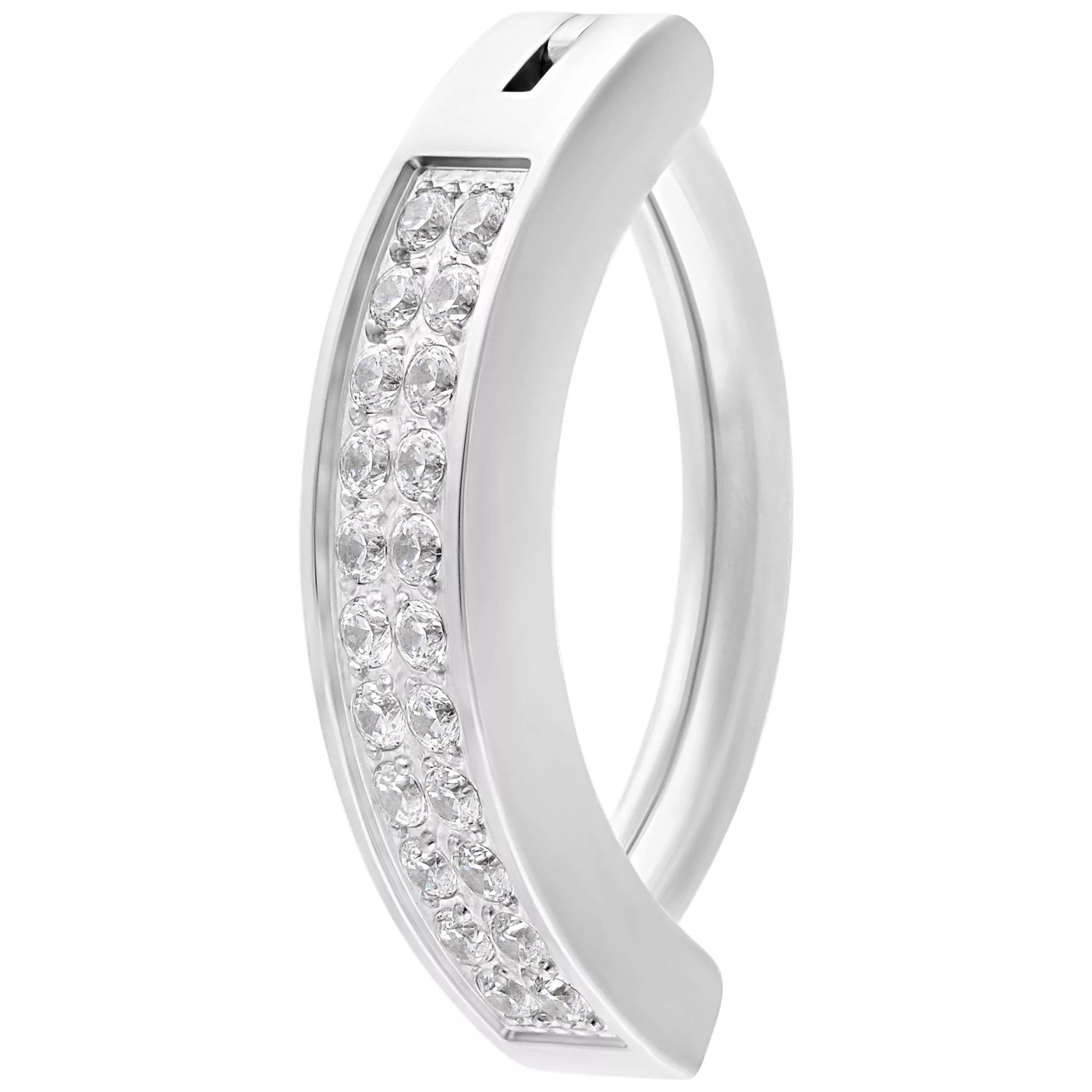 Double Crystal Belly Arch Clicker Double Crystal Belly Arch Clicker