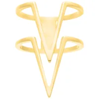 Double Chevron Ring