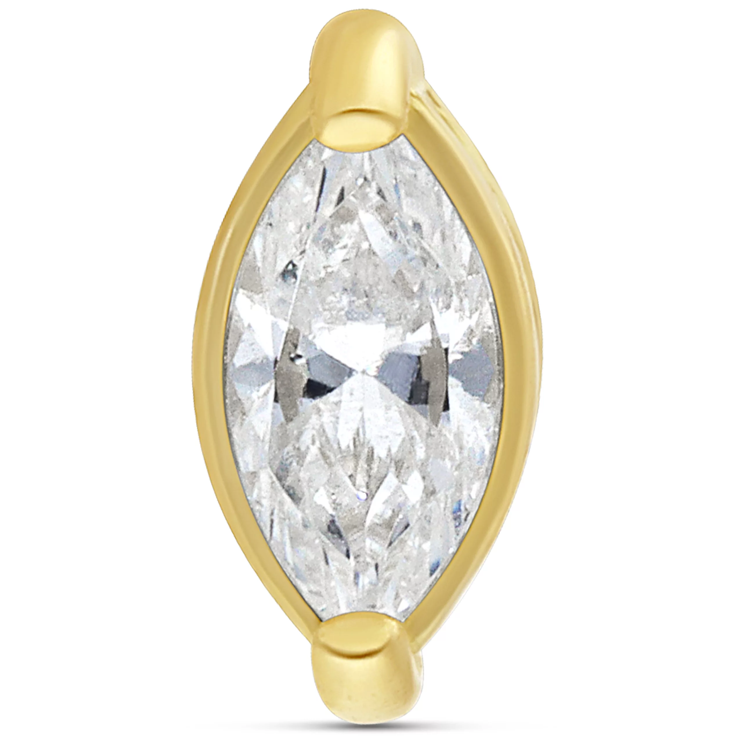 Internally Gold Zirconia Attachment 18k Internally Gold Zirconia Attachment 18k