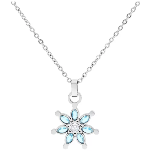 Little Moon Stone Flower Necklace