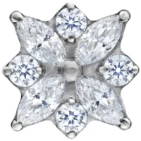 Push Fit Crystal Blossom Attachment