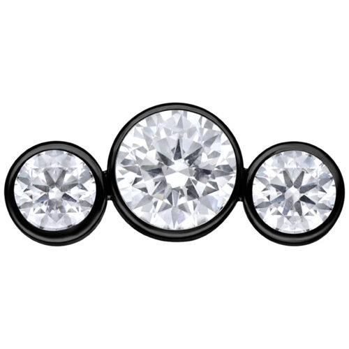 Push Fit 5 Crystal Bow Attachment - Black Metal