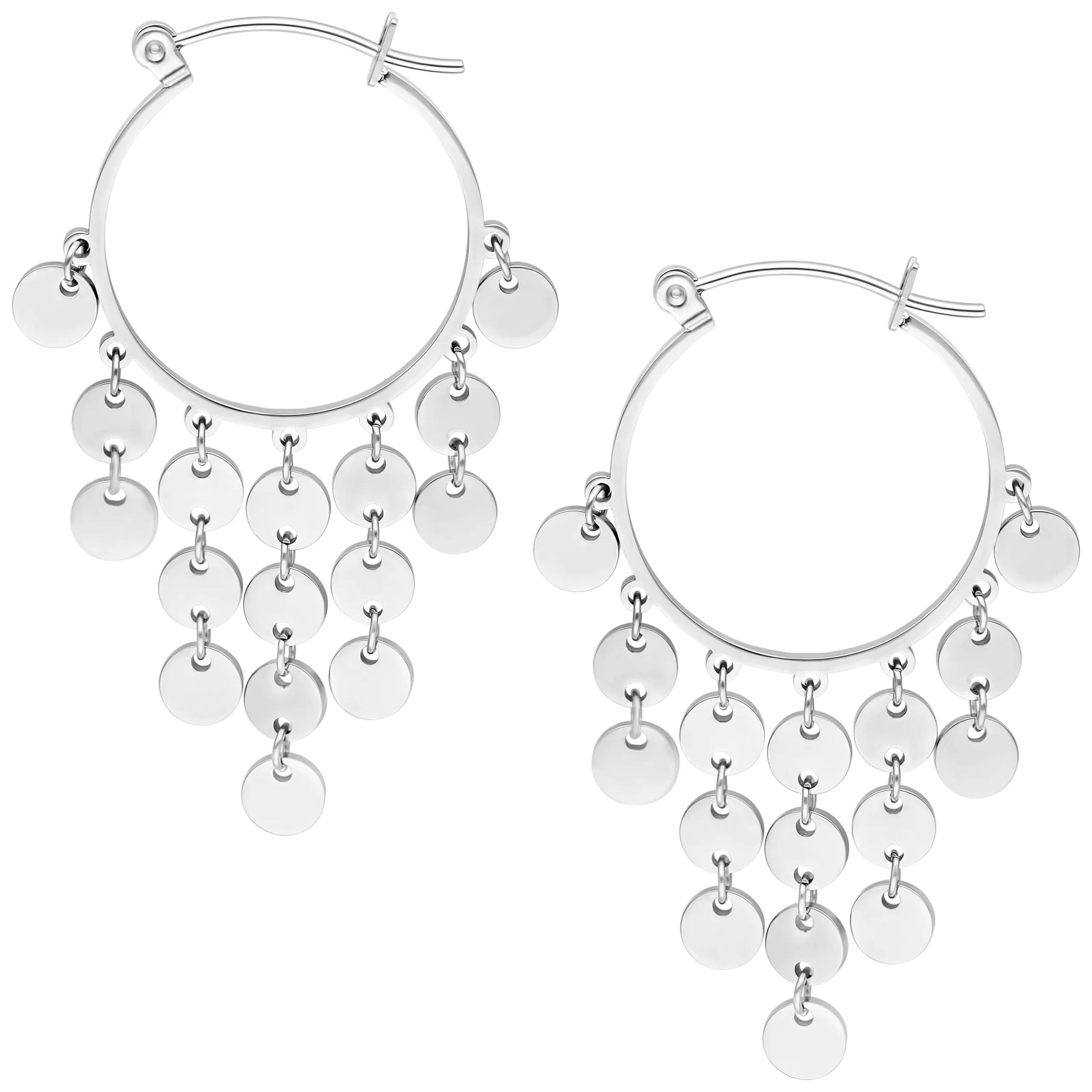 Dangling Plate Hoops Dangling Plate Hoops