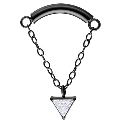 Triangle Hidden Helix Push Fit Aufsatz - Black Metal
