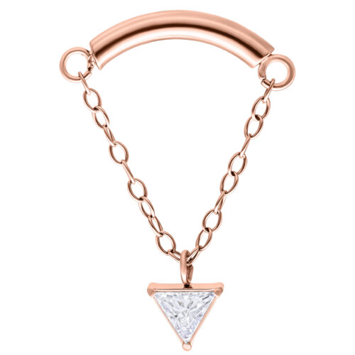 Triangle Hidden Helix Push Fit Aufsatz - Rosegold