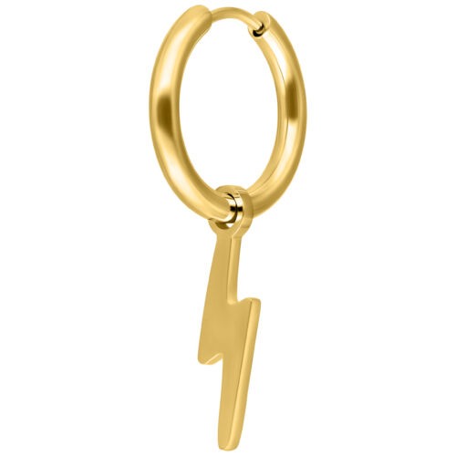 Little Flash Hoops - Golden Metal