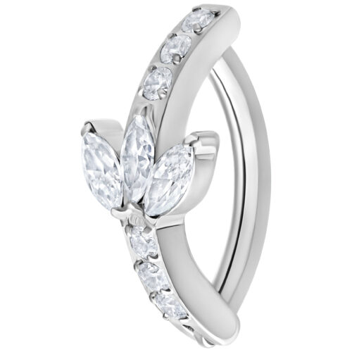 Lotus Crystal Belly Arch Clicker