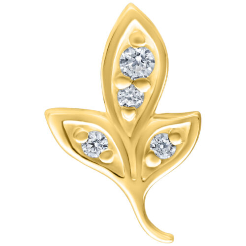 Push Fit Crystal Leaf Attachment for Bioplast - Golden Metal