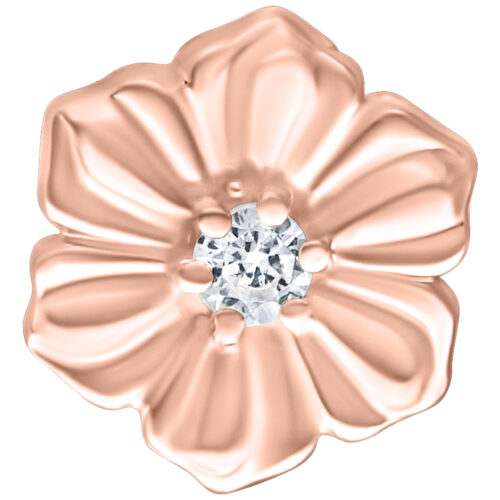 Push Fit Hibiscus Attachment  for Bioplast - Rosegold