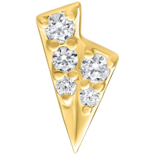 Push Fit Double Tricorne Attachment for Bioplast - Golden Metal