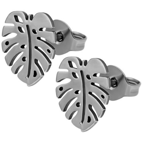 Monstera Earstuds Pair