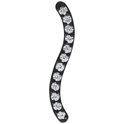 Push Fit Long Crystal Line Attachment for Bioplast - Black Metal