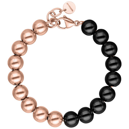 Bubble Armband - Roségold/Schwarz