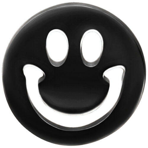 Push Fit Smiley Aufsatz for Bioplast - Black Metal