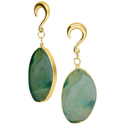 Wildcat® - Green Stone Dangle Ear Weights