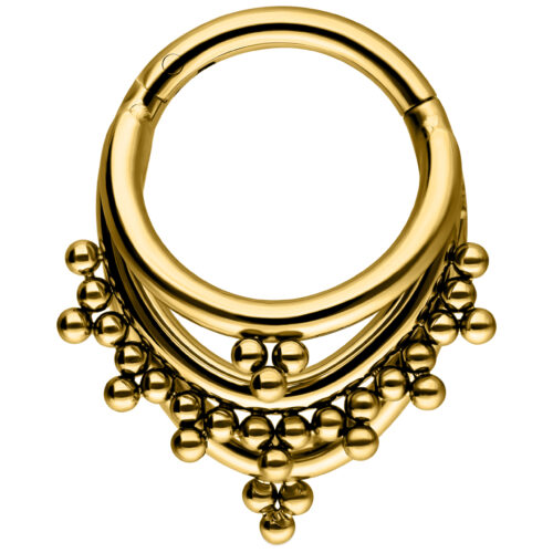 Triple Oriental Clicker - Golden Metal