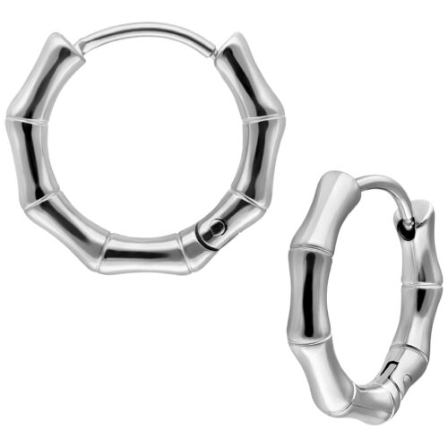 Little Basic Bamboo Hoops Pairs 10 mm