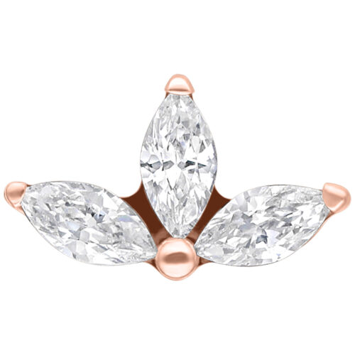 Push Fit Crystal Lotus Attachment - Rosegold