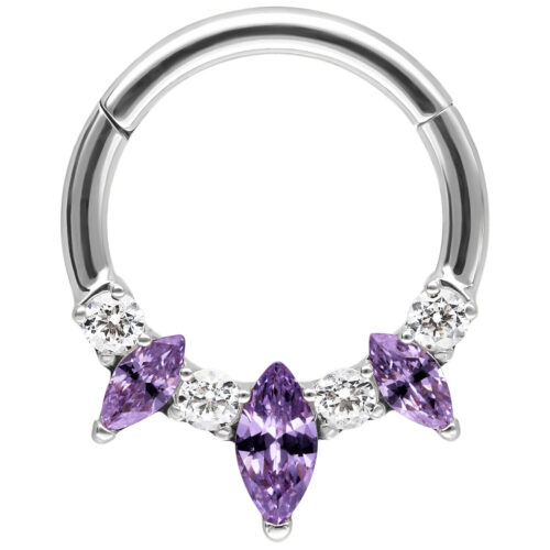 Marquise Hinged Septum Clicker