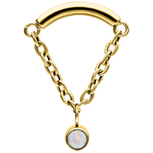 Opal Hidden Helix Push Fit Attachment - Golden Metal