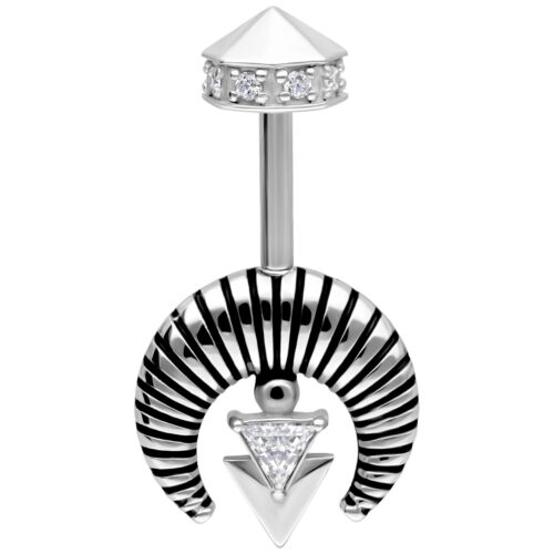 Vertical Helix Crystal Horus Barbell