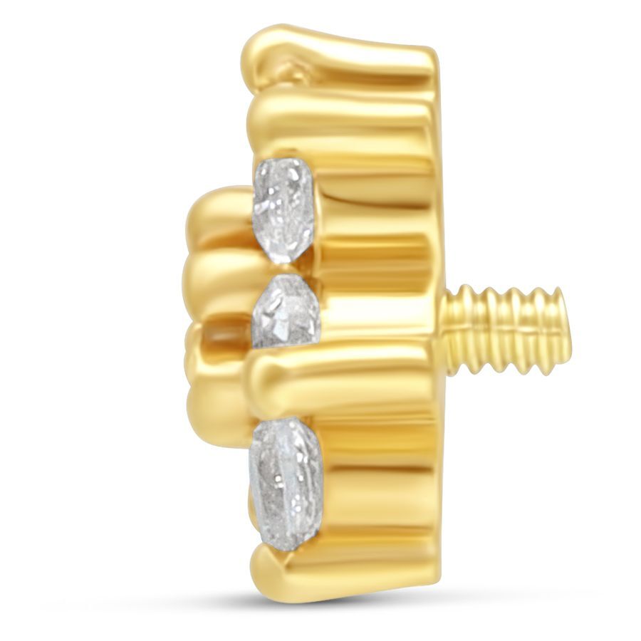 Internally Flower Attachment 14k Internally Flower Attachment 14k