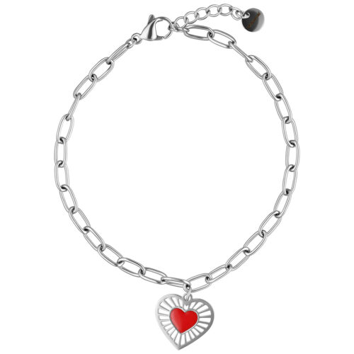 Sacred Heart Bracelet - Silvercoloured Metal