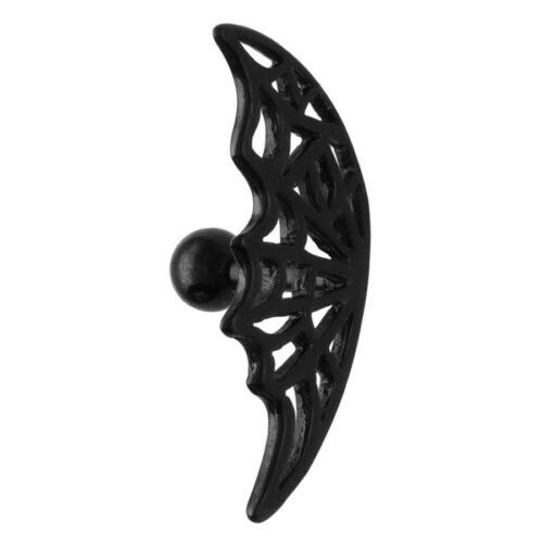 Spiderweb Silver Earbarbell