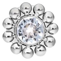 Crystal Flower Push-Fit Labret Crystal Flower Push-Fit Labret