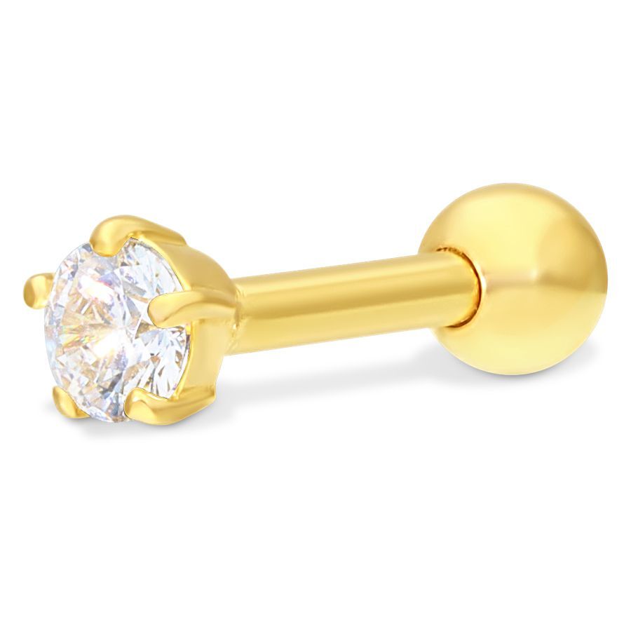 18k Crystal Earbarbell 18k Crystal Earbarbell
