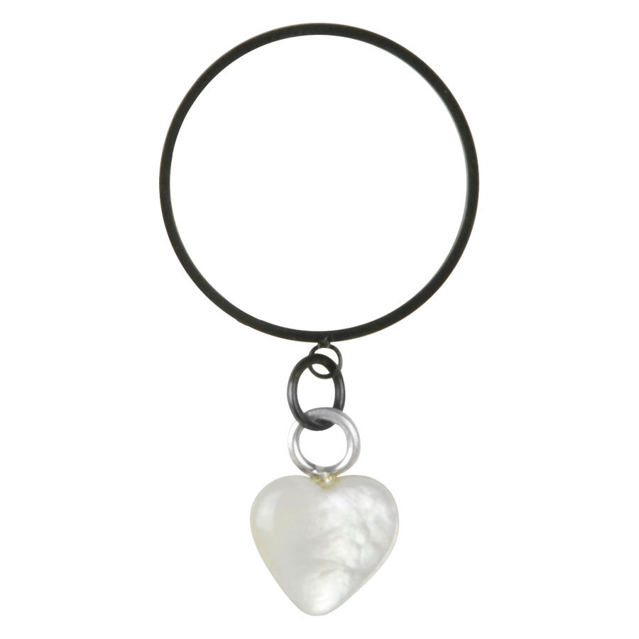 Steel Blackline® - X-Change Nacre Heart Steel Blackline® - X-Change Nacre Heart