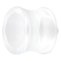 Clear Acrylic Double Flared Eyelet Clear Acrylic Double Flared Eyelet
