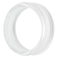Clear Acrylic Double Flared Eyelet Clear Acrylic Double Flared Eyelet