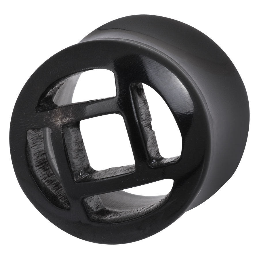 Buffalo Horn Cut Out Tika Plug