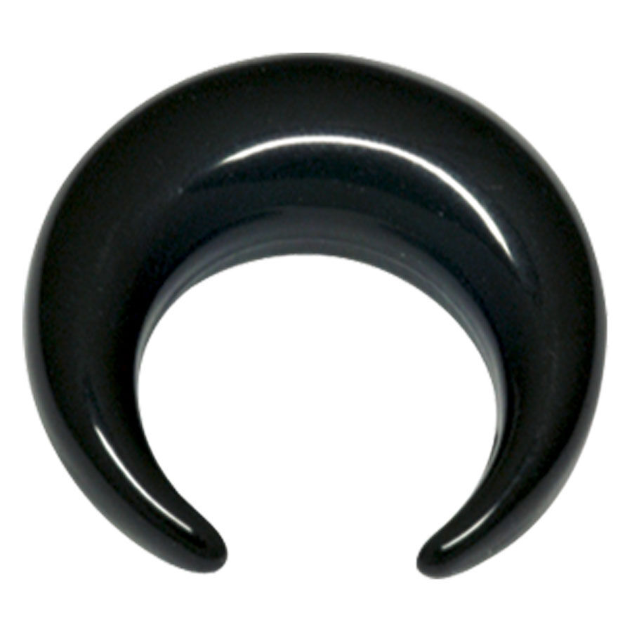Black Acrylic Crescent Black Acrylic Crescent