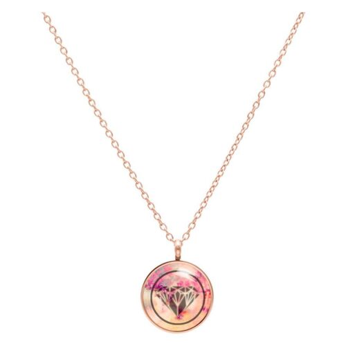 Diamond Black Pink Necklace