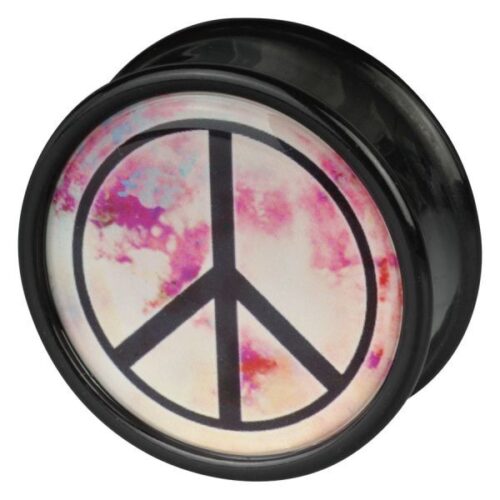 Peace Black Pink Plug