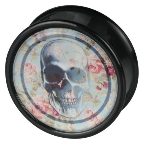 Skull Roses Mint Plug