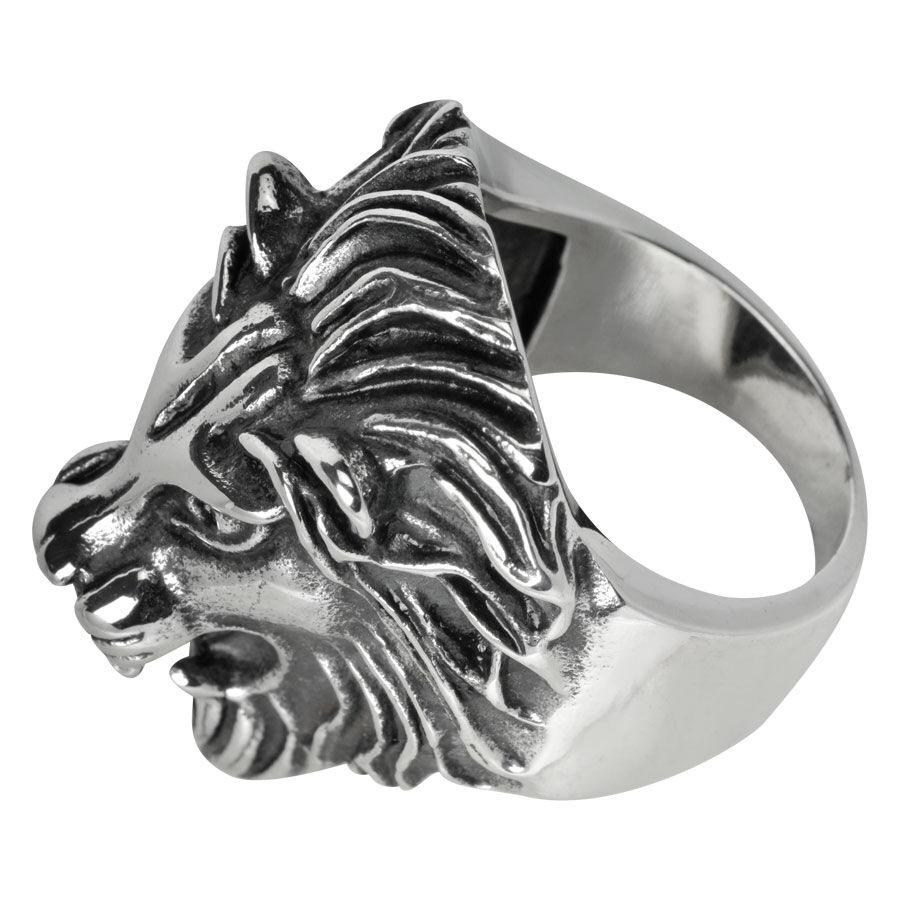 Steel Basicline® Lion Ring Steel Basicline® Lion Ring