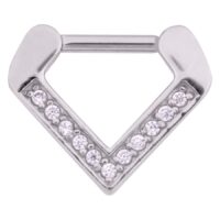 Jewelled Triangle Septum Clicker Jewelled Triangle Septum Clicker