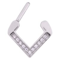Jewelled Triangle Septum Clicker Jewelled Triangle Septum Clicker